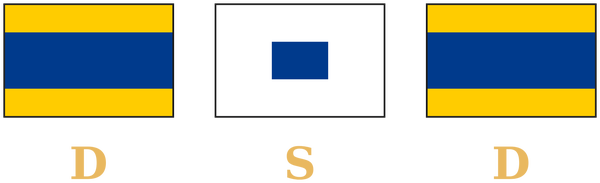 Signal flags spelling D S D